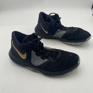 Nike‎ Air Precision 2 Sneakers Mens Size 9.5 Black Basketball Shoes AA7069-090